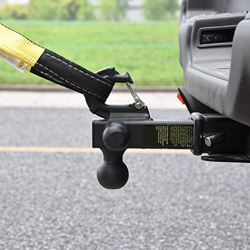 REYSUN Trailer Hitch Tri Ball Mount and Tow Hook