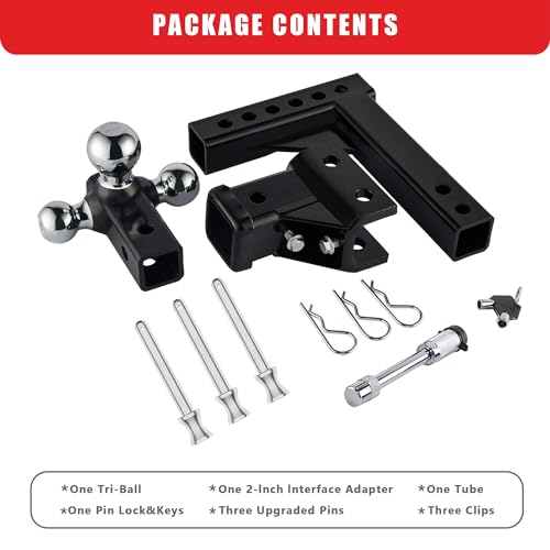 Adjustable Tri-Ball Hitch for Heavy Duty Trucks