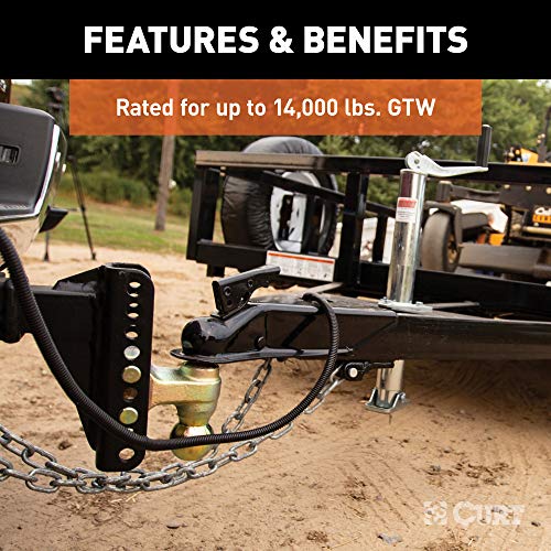 CURT 45900 Adjustable Trailer Hitch Ball Mount Kit