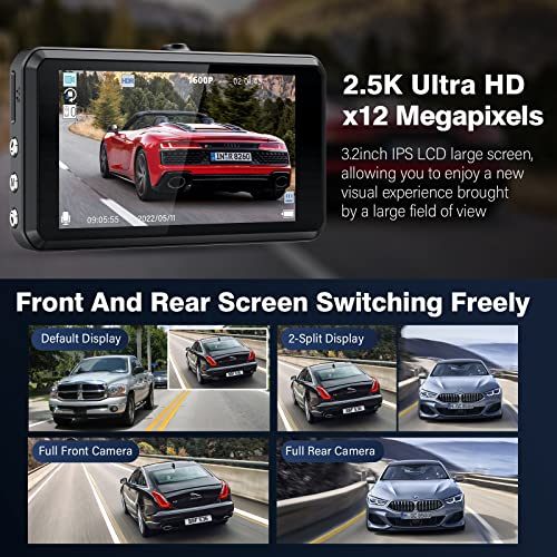 Miden S7 Dual Dash Camera with Wide Angle