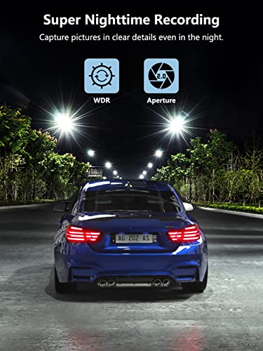 Dual Dash Cam Full HD 1080P with 32GB SD