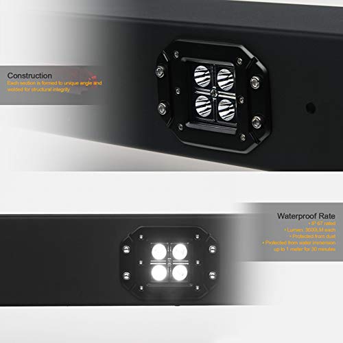 Universal Adjustable Truck Bed Chase Rack with LED Lights