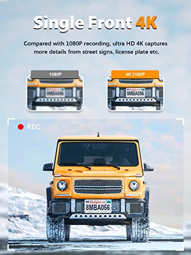 Dual Dashcam with 2K Front and Rear Cameras