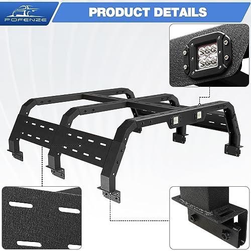 Adjustable Height Truck Bed Rack for Dodge, Silverado, F150