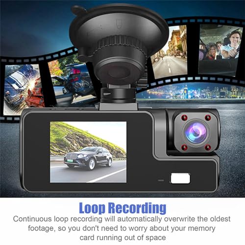 Upgrade Dual Lens Dash Cam with Night Vision/WiFi