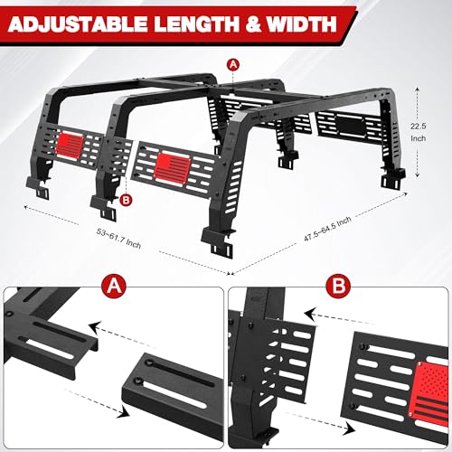 22.5" High Truck Rack - Overland Bed Rack for Full-Size Trucks
