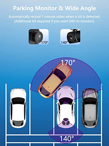 Dual Dash Cam Full HD 1080P with 32GB SD