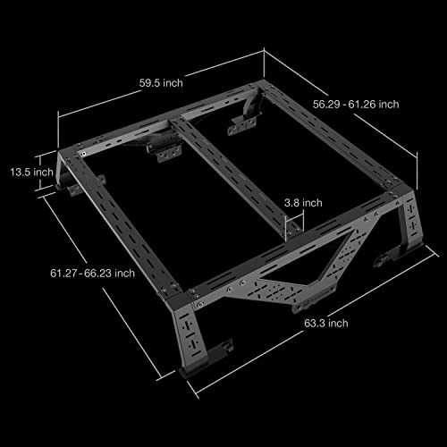 Plate Style Overland Bed Rack for Full-Size Trucks