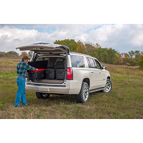 Black DU-HA Tote: Rolling Truck Storage Box Case