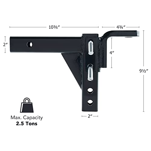 Adjustable Drop Hitch for 2.5 Ton Towing