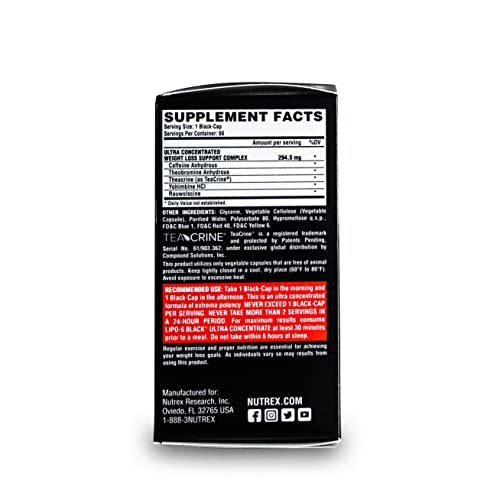 Lipo-6 Black Ultra Concentrate - Fat Burner Supplement