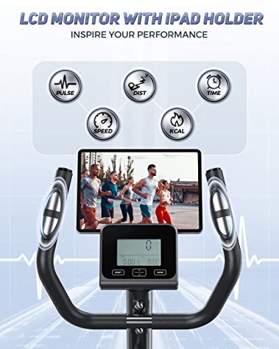 YOSUDA Compact Home Elliptical with LCD Monitor