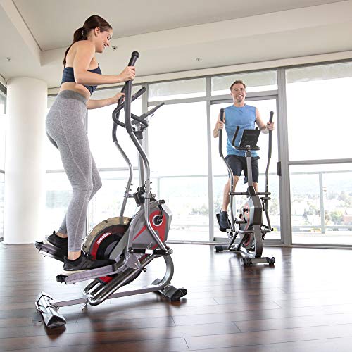 2-in-1 Elliptical & Stair Stepper Trainer with Curve-Crank Technology