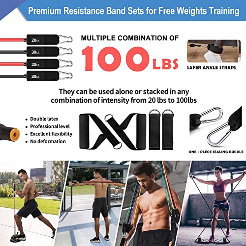 Multi-Functional Push Up Board with Resistance Bands