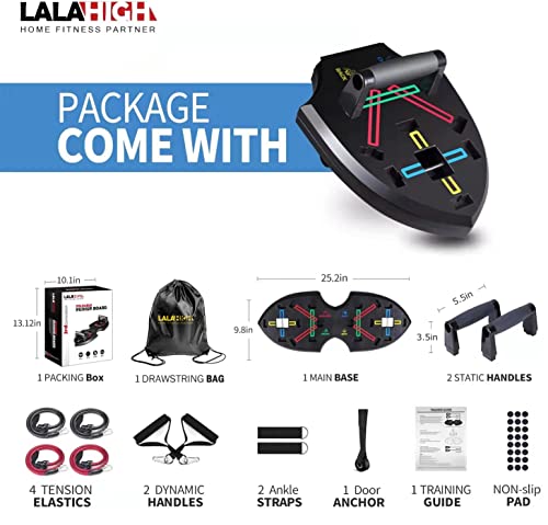 Multi-Functional Push Up Board with Resistance Bands