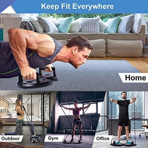 Multi-Functional Push Up Board with Resistance Bands