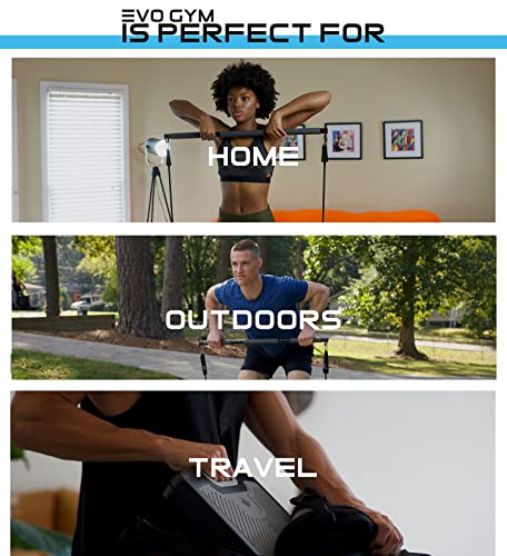 Portable Home Gym with 10 Resistance Bands - EVO Gym