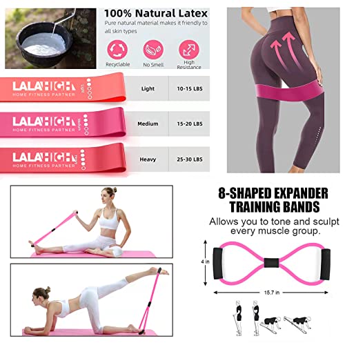 30-in-1 Portable Home Gym System for Body Shaping - Pink