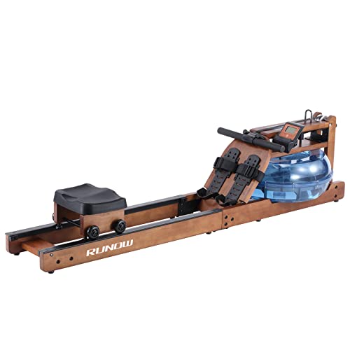 Walnut Water Rower with LCD Monitor