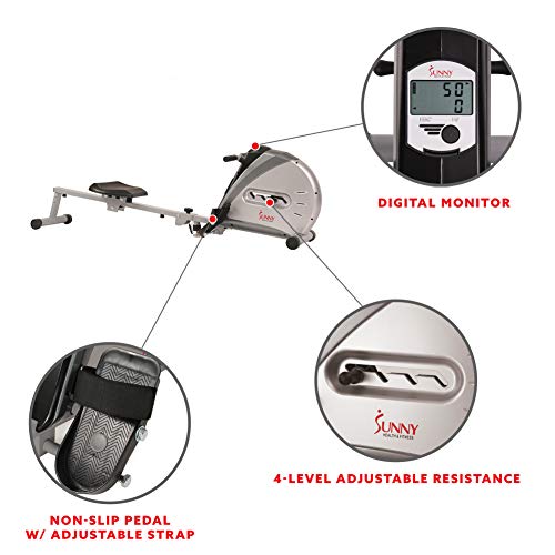 Fat-burning rowing machine with digital monitor - SF-RW5606