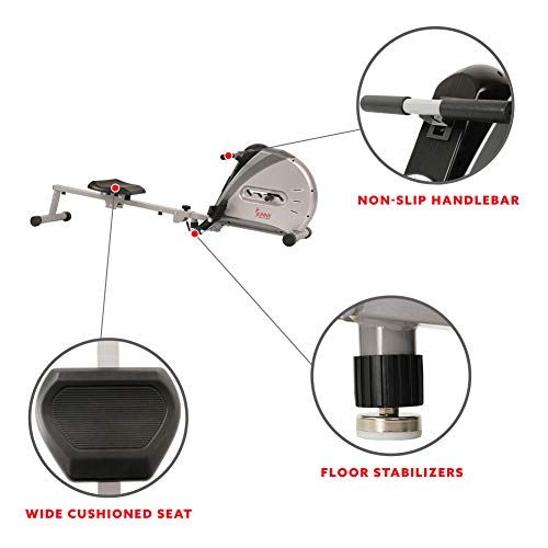 Fat-burning rowing machine with digital monitor - SF-RW5606