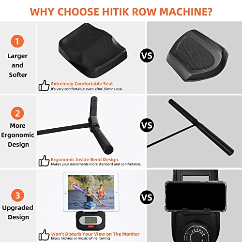 Quiet Home Magnetic Rowing Machine - 350LB Capacity