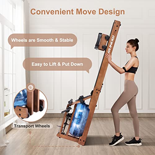 Walnut Water Rower with LCD Monitor