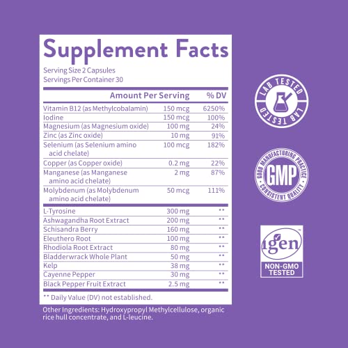 Women's Adrenal & Thyroid Support, Energy & Mood Booster