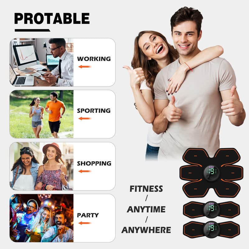 USB Rechargeable ABS Stimulator for Strength Training