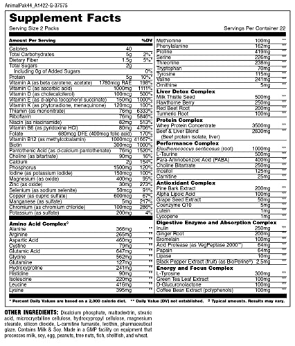 Animal Pak - All-in-One Vitamin Supplement - 44 Count