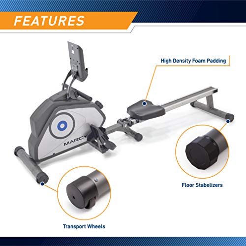 Foldable Magnetic Rowing Machine with 8 Levels Resistance