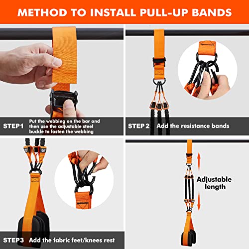 Adjustable Heavy Duty Pull-Up Assistance Bands