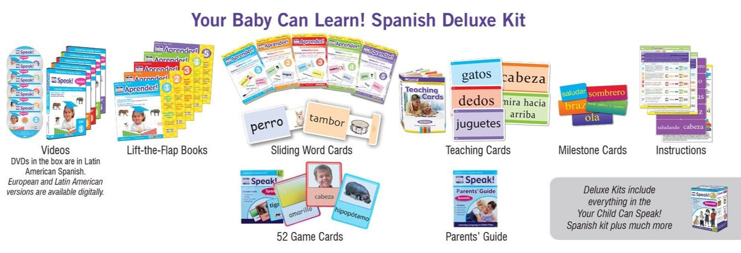 Baby Learn Spanish Deluxe Kit