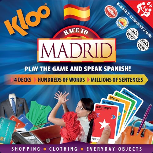 KLOO Spanish Board Game: Race to Madrid & Learnvocab