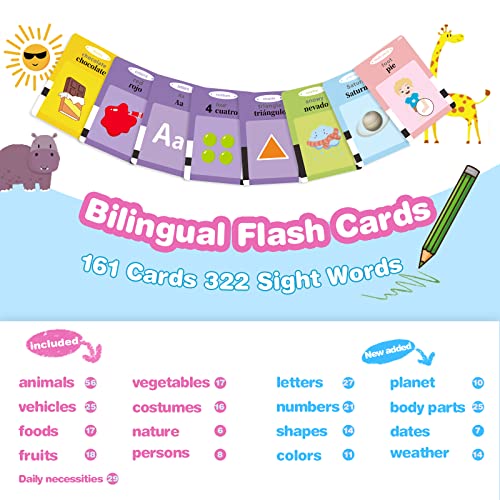 SXD Spanish Flash Cards - ABC, Numbers, Colors, Shapes