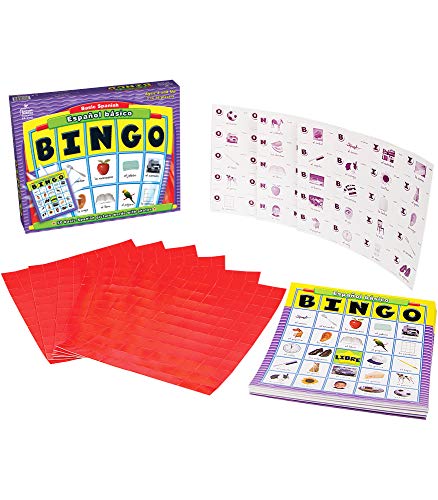 Carson Dellosa Basic Spanish Bingo Game- Ages 4+
