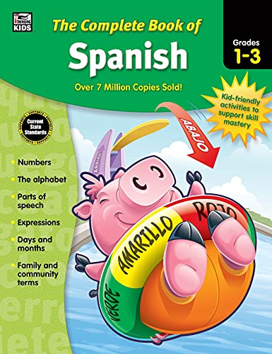 Spanish Workbook for Kids: Grades 1-3 + Learning Cards