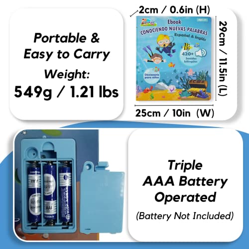 Bilingual Learning Book & Toy for Spanish-speaking Toddlers