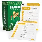 Spanish Verb Conjugation Flash Cards - 6 Tenses, 150 Verbs
