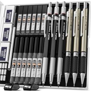 Nicpro 6PCS Mechanical Pencils & Lead Set