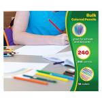 Bulk Colored Pencils for Classroom, 240 Count