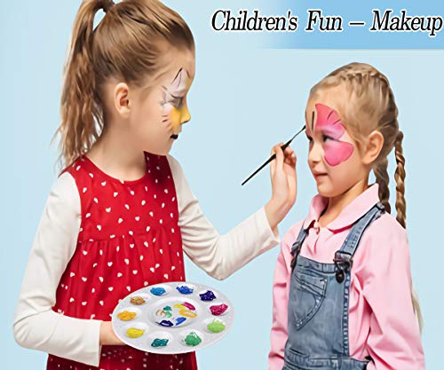 22-Piece Kids' Plastic Paint Pallet with 10 Wells