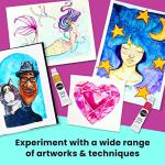 Watercolor Paint Set - 36 Tubes & Brushes