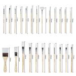 24-Piece Brush Set for Oil, Acrylic, and Watercolor