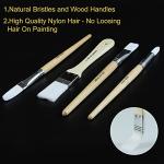 24-Piece Brush Set for Oil, Acrylic, and Watercolor