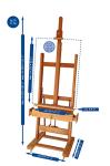 Mabef Large Master Studio Easel, Plus (MBM-04-PLUS)