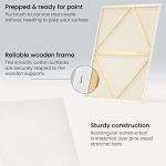 Arteza White Stretched Canvases, Pack of 2