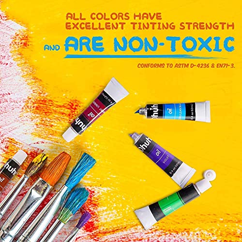 Ohuhu 24-Color Oil Paint Set for Artists