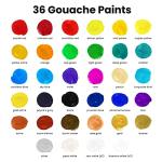 Chalkola 36-tube Gouache Paint Set