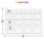 Large Watercolor Palette Tray, 20 Wells, White